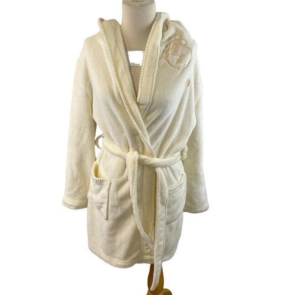MAKE + MODEL Cream Mouse Graphic Hooded Robe‎ (M) - Picture 8 of 8